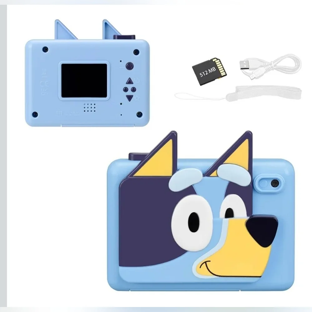 Bluey Digital Camera with SD Card For Kids with Video Recording And Games